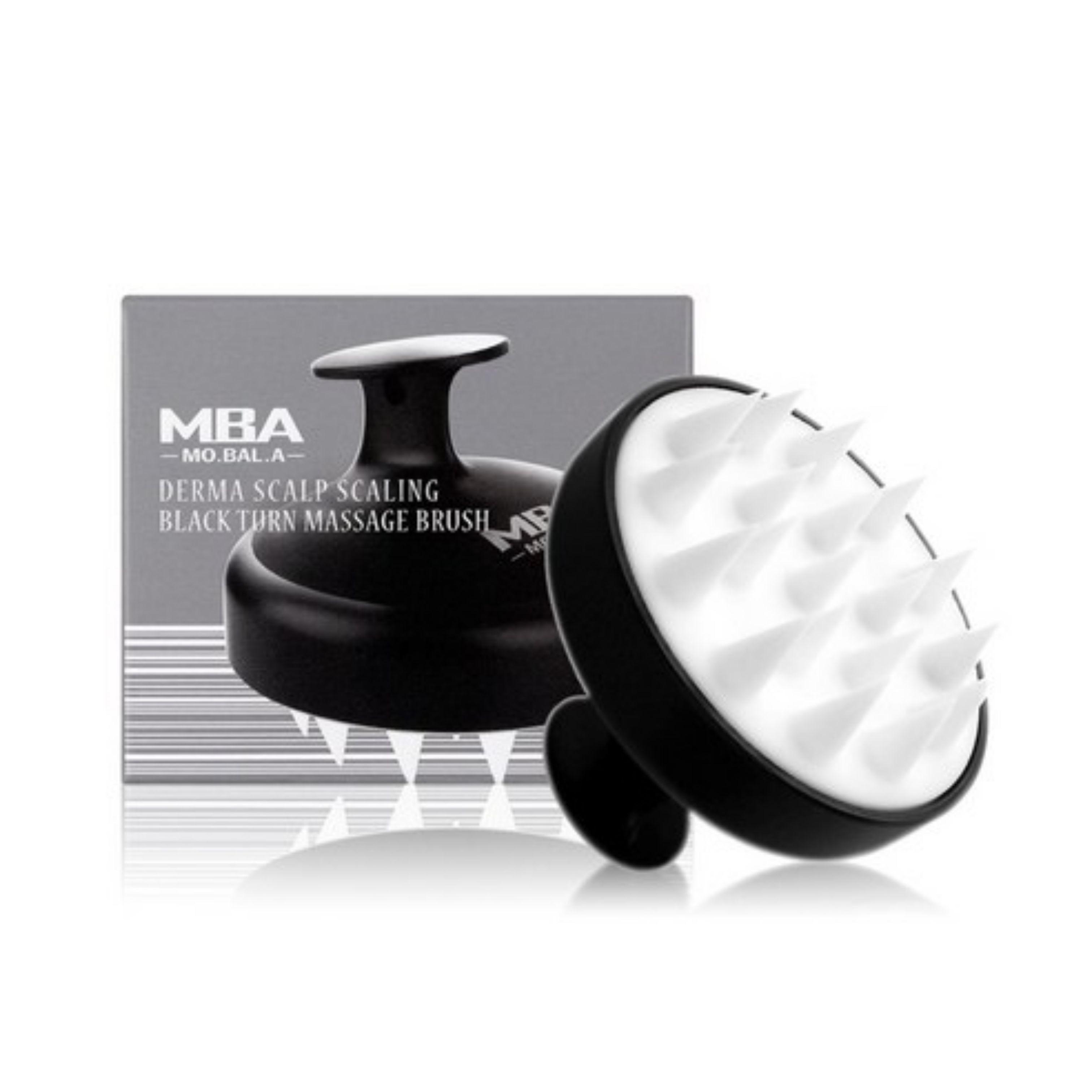 DAYCELL MBA MoBala Derma Scalp Scaling Black Turn Massage Brush