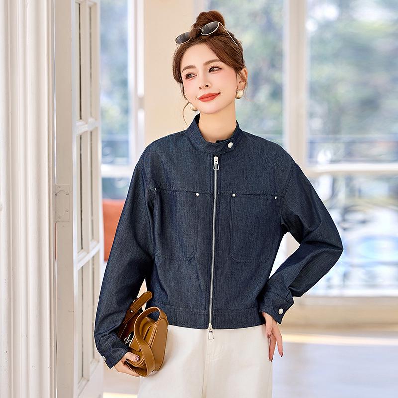 Spring 2025 Women's Versatile Loose Denim Jacket (ME5520)