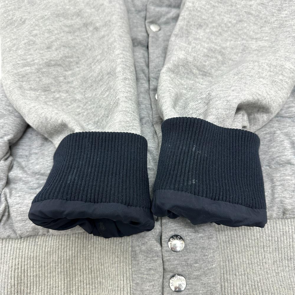 MONCLER Maglia Cardigan Apparel Reversible Jacket Nylon / cotton Navy/gray