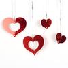 (100Pieces/pack)Valentine's Day Romantic Heart-Shaped Sequin Pendant Suitable for Wedding Family Decoration Room