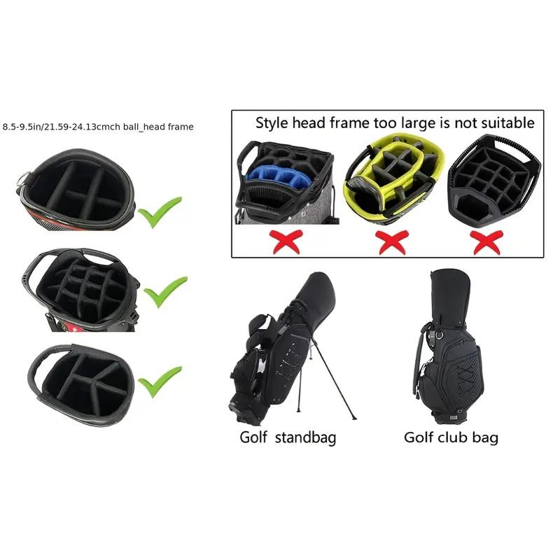 Golf Ball Bag Cover - Durable High Quality Material, Dustproof Protective Cover with Secure Zipper Closure & Adjustable Straps