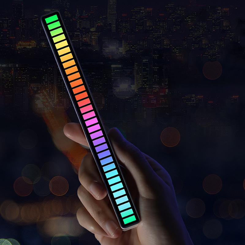 Rgb Voice Control Audio Voice Control Music Rhythm Lamp Led Atmosphere Light