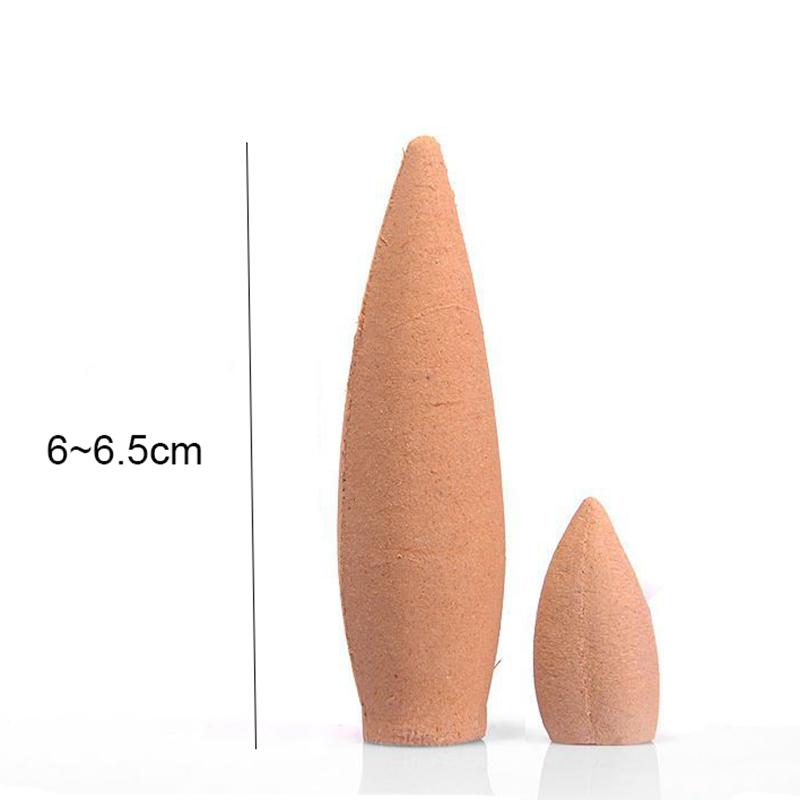 FY Oversized Backflow Incense Cones 30 Minutes Natural Sandalwood Lavender Scents for Home Lavender Jasmine Big Cone Incense