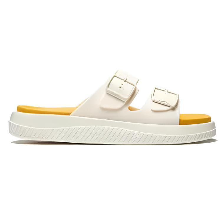 Li-Ning Casual Comfortable Non-Slip Durable Slide Sandals Men Footwear Off-White Yellow AGAU011-6