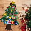 DIY Felt Christmas Tree Snowman Set Christmas Party Supplies with 30pcs Decoration for Children Gift