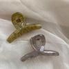 Mini-Haarklammer für süße Mädchen, kleiner Greiferclip, halber Kopf, kleine Haarklammer, durchscheinendes Netz, roter Pony, seitlicher Clip, kleiner Hai-Clip