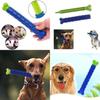 Silicone Dog Chew Toy Bone Interactive Teeth Cleaning Toy For Pet Durable And Noise-making Blue And Green
