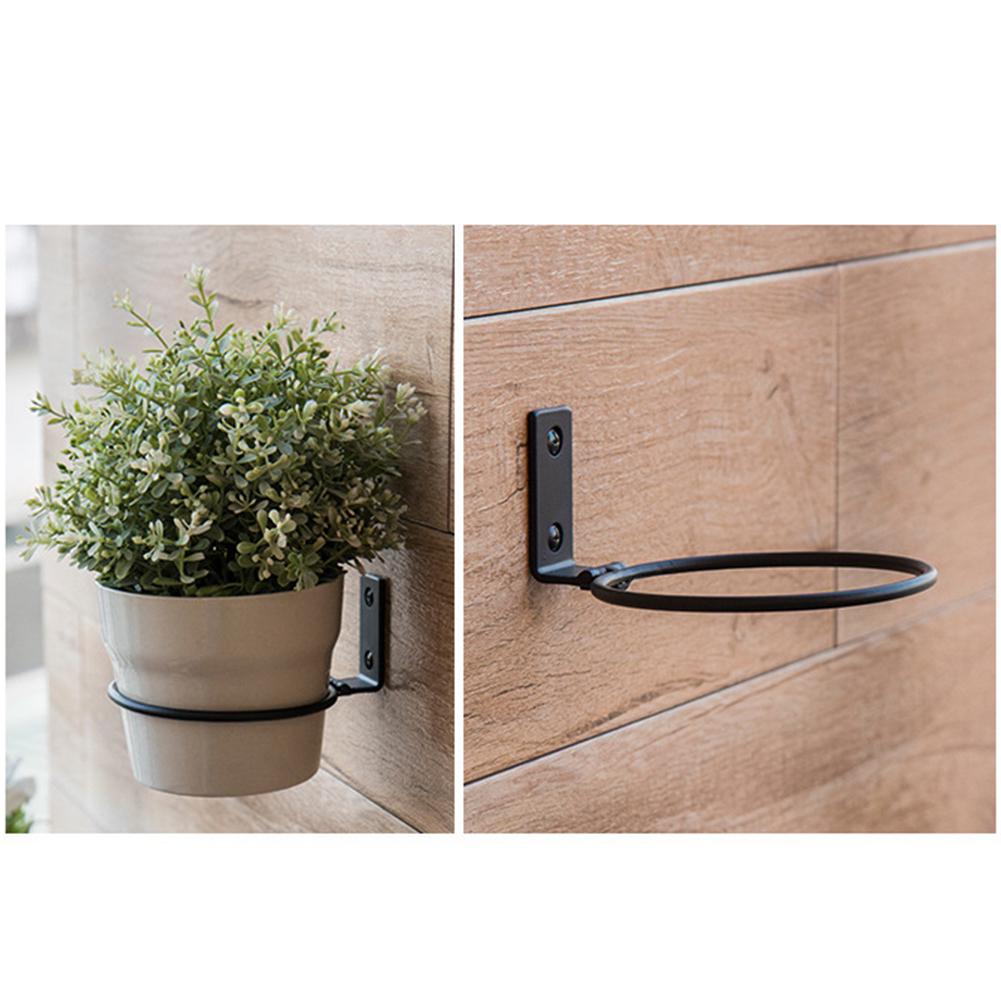 3 Pcs Wall Mounted Flower Pot Holder Rings Folding Pot Holder Rings for Garden Decoration Small Size