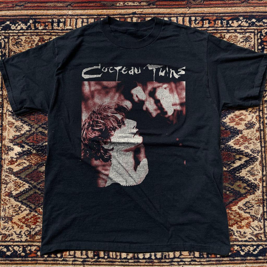 Cocteau Twins Dream Pop Band T-Shirt Vintage Music Graphic Tee Black S-5XL