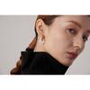 Yhpup Natural Pearl Asymmetry Dangle Earrings Stainless Steel Golden Metal Geometric Accessories Bijoux Femme Fashion Jewelry