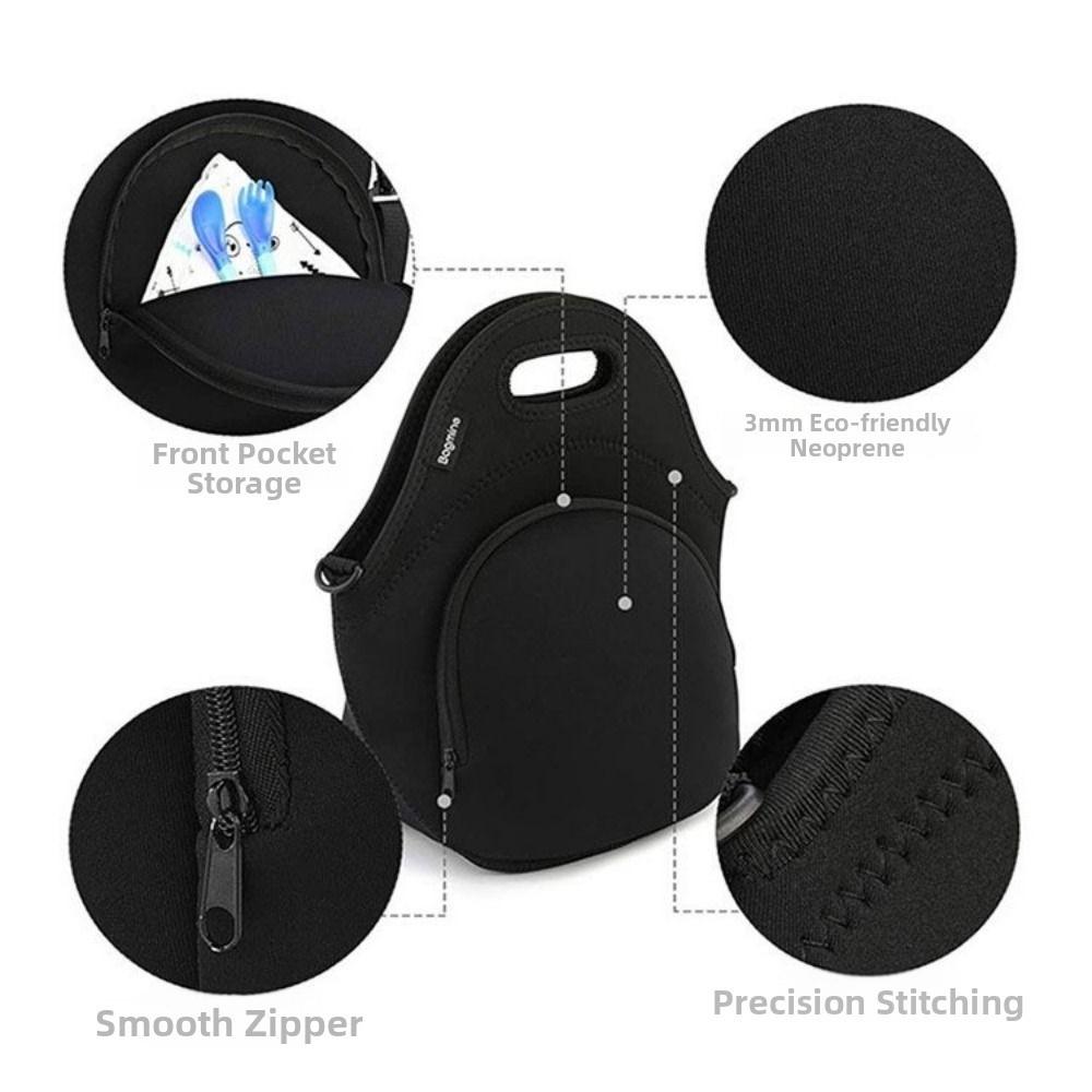 Leakproof Insulated Dinner Bags Reusable Insulated Lunch Bag Easy Storage Travel Lunch Bag  Picnic