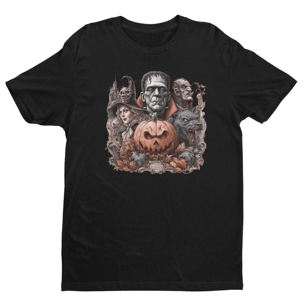 Halloween Shirt Monster Shirt, Retro Halloween Crewneck Monster Shirt L