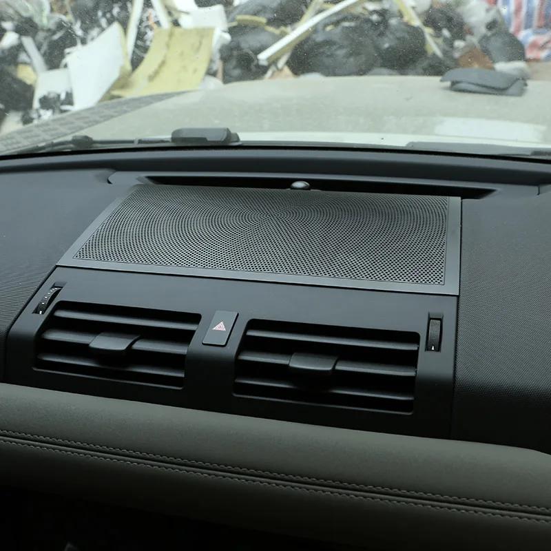 For Land Rover Defender 90 110 130 2020-2024 Aluminum Alloy Black Car Dashboard Speaker Net Cover Trim Interior Car Accessories