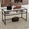 Women's Clothing & Accessories Display Table with Jewelry Cabinet and Bag Rack