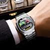 Orologi da Uomo di Moda Orologio da Polso al Quarzo Design Retro Originale Uomo con Calendario Settimana