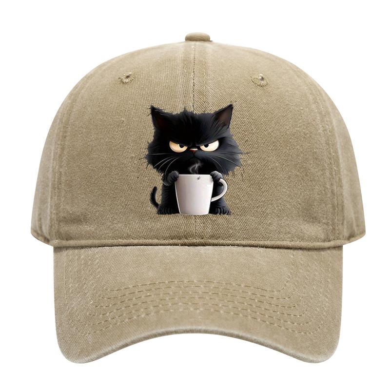 Feral But Fashionable - Cat Hat Edition, Grumpy Cat Coffee Cap