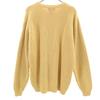 LANDS' END 90s Old Long Sleeve Sweater M Mustard Knit Women Used