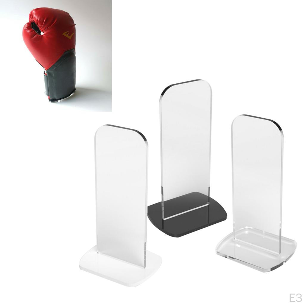 Boxing Acrylic Holder Display Stand House Black and White Transparent Base
