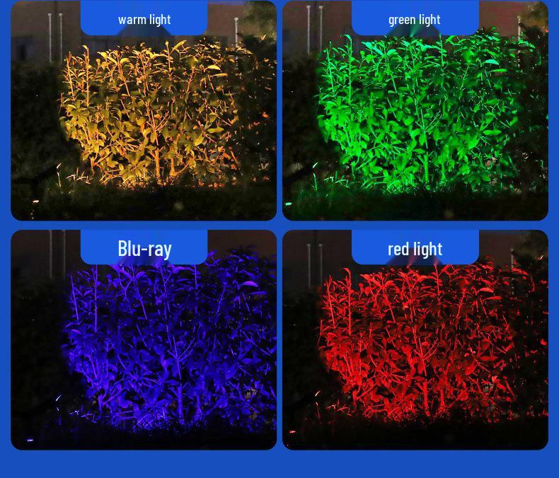 High Brightness Waterproof LED Solar Spotlights for Outdoor Lawn and Courtyard Lighting