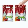 50 Stück Cartoon Weihnachtsmann Weihnachtsgeschenktüten Schneemuster Weihnachtsbedarf Weihnachtsbedarf