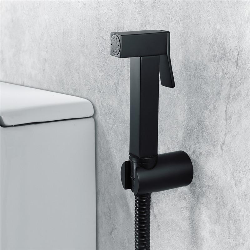 Brass Handheld Toilet Bidet Sprayer Set Accessories Black Bidet Faucet for Bathroom Sprayer Shower Head Self Cleaning Gold Color