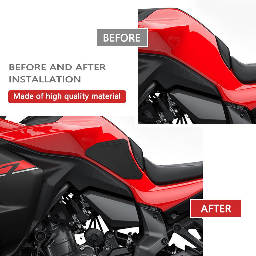 For Yamaha TRACER 7 GT Tracer7 / GT 2025 Motorcycle Side Fuel Tank Pad Protector Stickers Decal Gas Knee Grip Traction Tank Pads