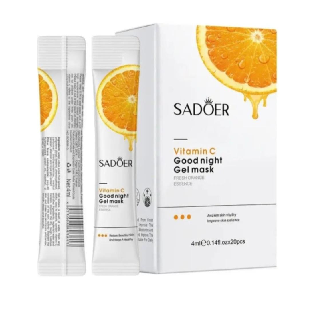 

Night mask in sticks with orange extract and vitamin C SADOER VITAMIN C GOOD NIGHT GEL MASK - 20 * 4 ml