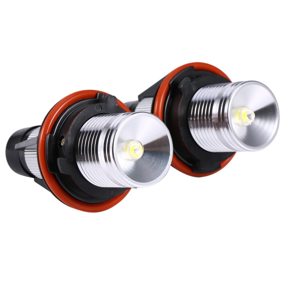 2 Stück 5W Weiße LED Angel Eyes Halo Ringlicht Lampenbirnen für BMW E39 E60 E53 E63 E66 Scheinwerfer