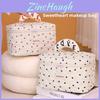 Polyester Heart Pattern Travel Makeup Bag With Breathable Storage For Women