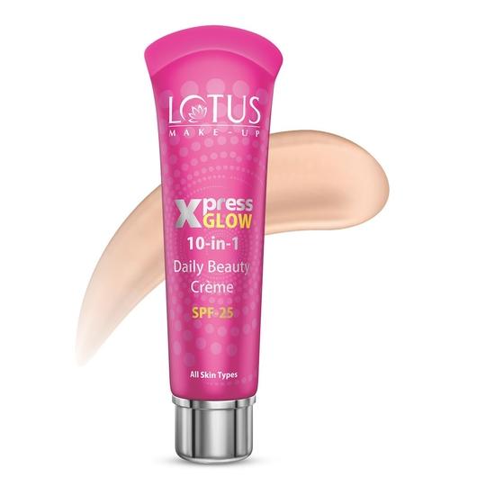 Vedic India Unisex Cream Lotus Herbals Make-Up Xpress Glow 10 In 1 Spf 25 Daily Beauty (Royal Pearl, 30G)