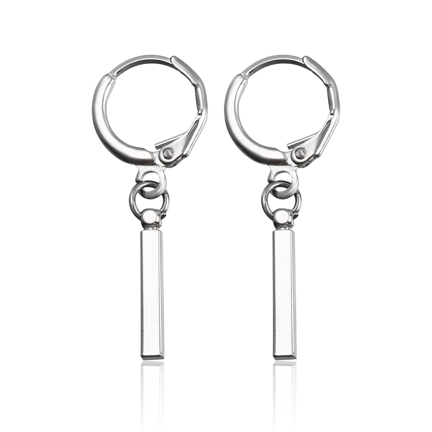 

Simple earrings neutral European and American ear buckle circle pendant earrings, earrings pendant