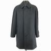Pure Cashmere/100% Cashmere Long Balmacaan Coat/M/Black/Fly Front/Pure Cashmere