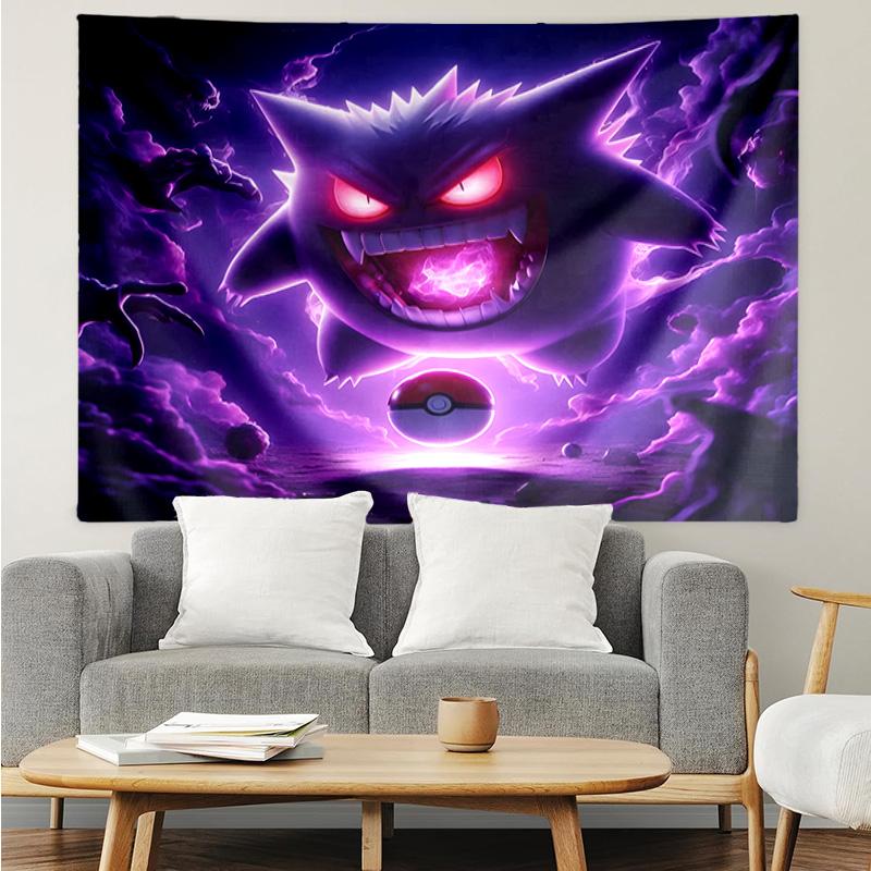 1PC Ghost Haunting Glow K-pop Music Group Tapestry Accessories for Bedroom,Livingroom, Dormitory Room Wall Decor Fan Birthday Gifts