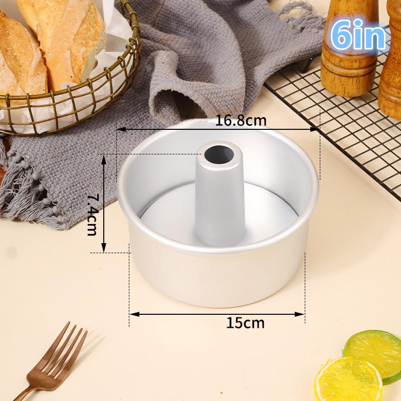 Round Middle Hole Chiffon Cake Toast Bread Pan Removable Bottom Hollow Chimney Mold Diy Baking Tools Bake Model Bread Box