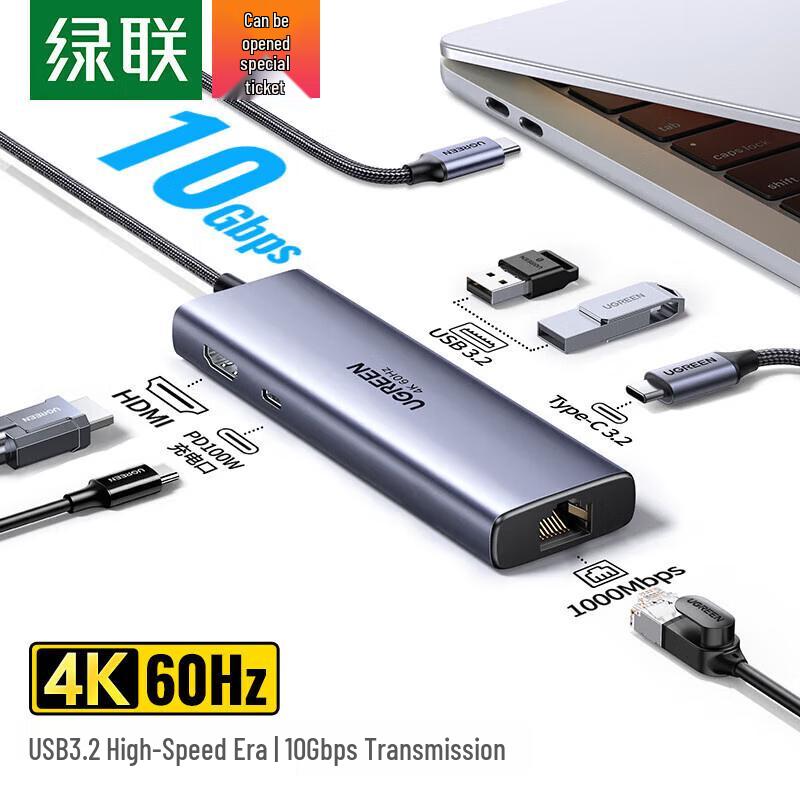 UGREEN 6-in-1 USB-C & Thunderbolt Hub