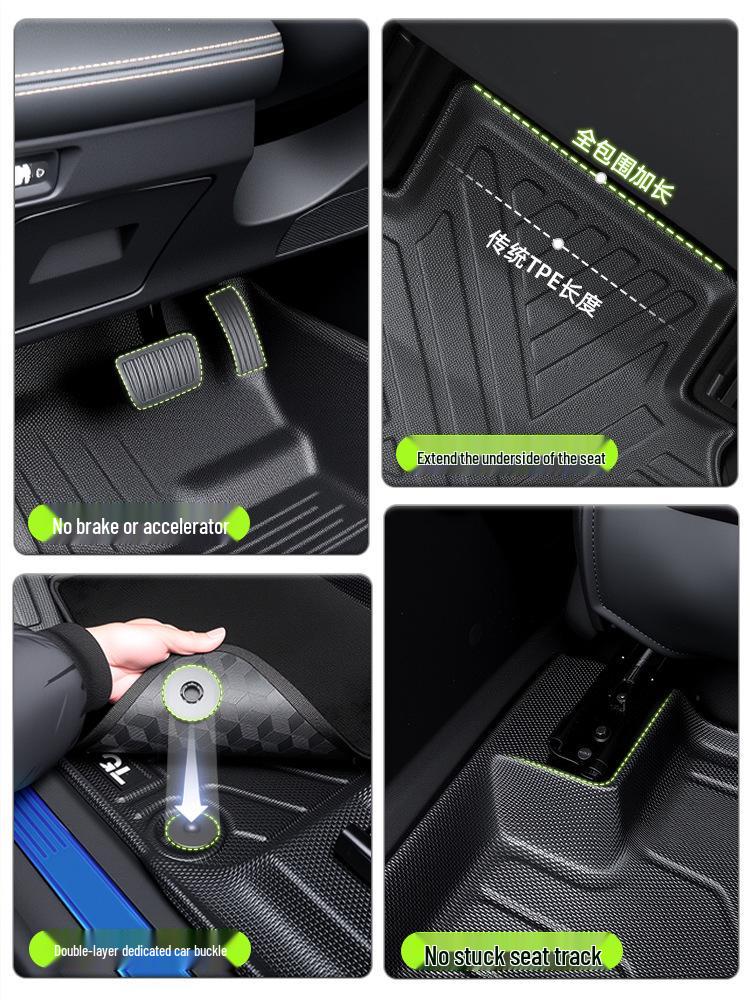 Yongjue TPE Full Coverage Floor Mats for RAV4 - Stylish Car Interior Decor