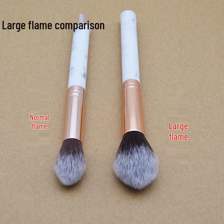 Marble Pattern Makeup Brush: Blush, Powder, Highlighter, Dusting - In Stock