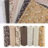 7Pcs Pure Cotton Material Cotton Fabric Coffee & Khaki Monochrome Fabric Bundle Fabric Art Creation