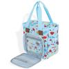 Bolsa de Armazenamento de Fio para Crochê Grande Capacidade Bolsa de Tricô de Viagem Portátil Tecido Oxford Organizador de Sacola de Lã com Múltiplos Bolsos