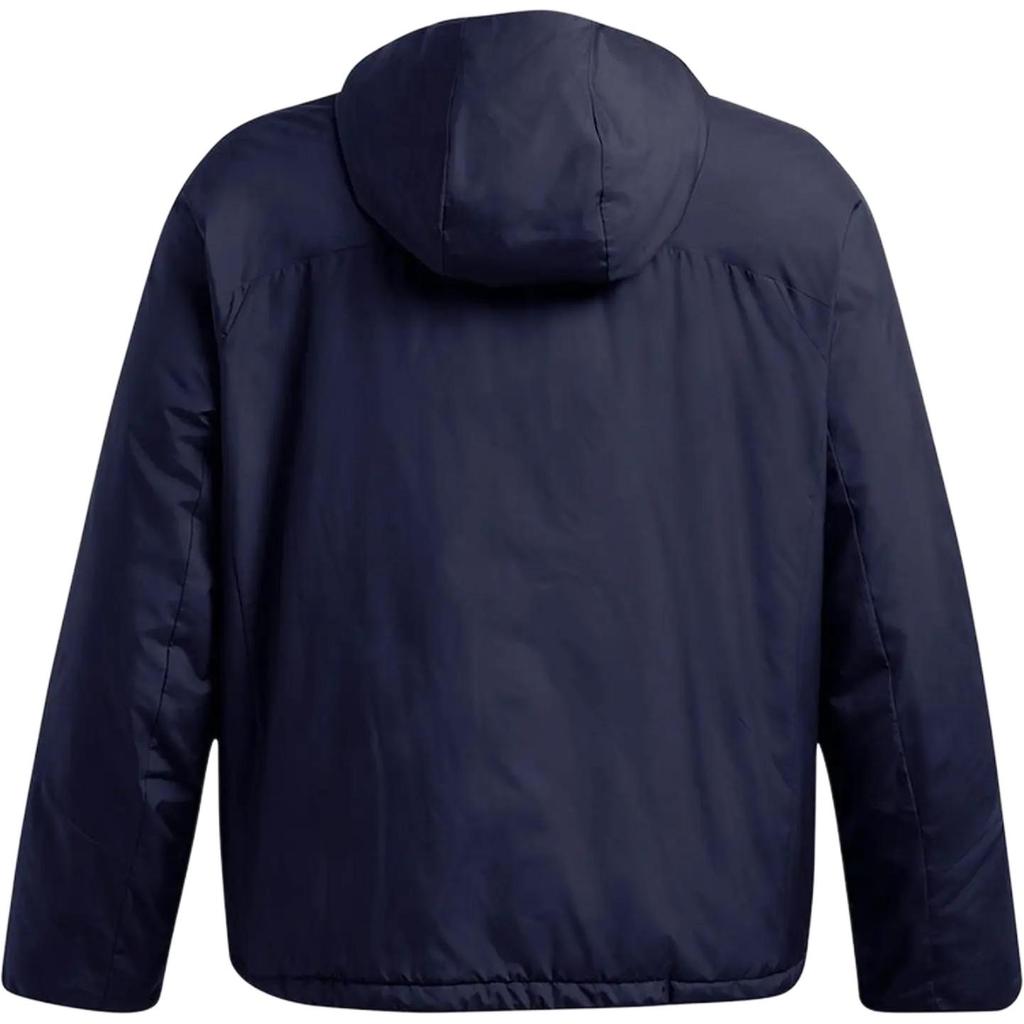 Under Armour Solid Color Hooded Zip-Up Long Sleeve Jacket Men jackets Navy-Blue 1388902-410