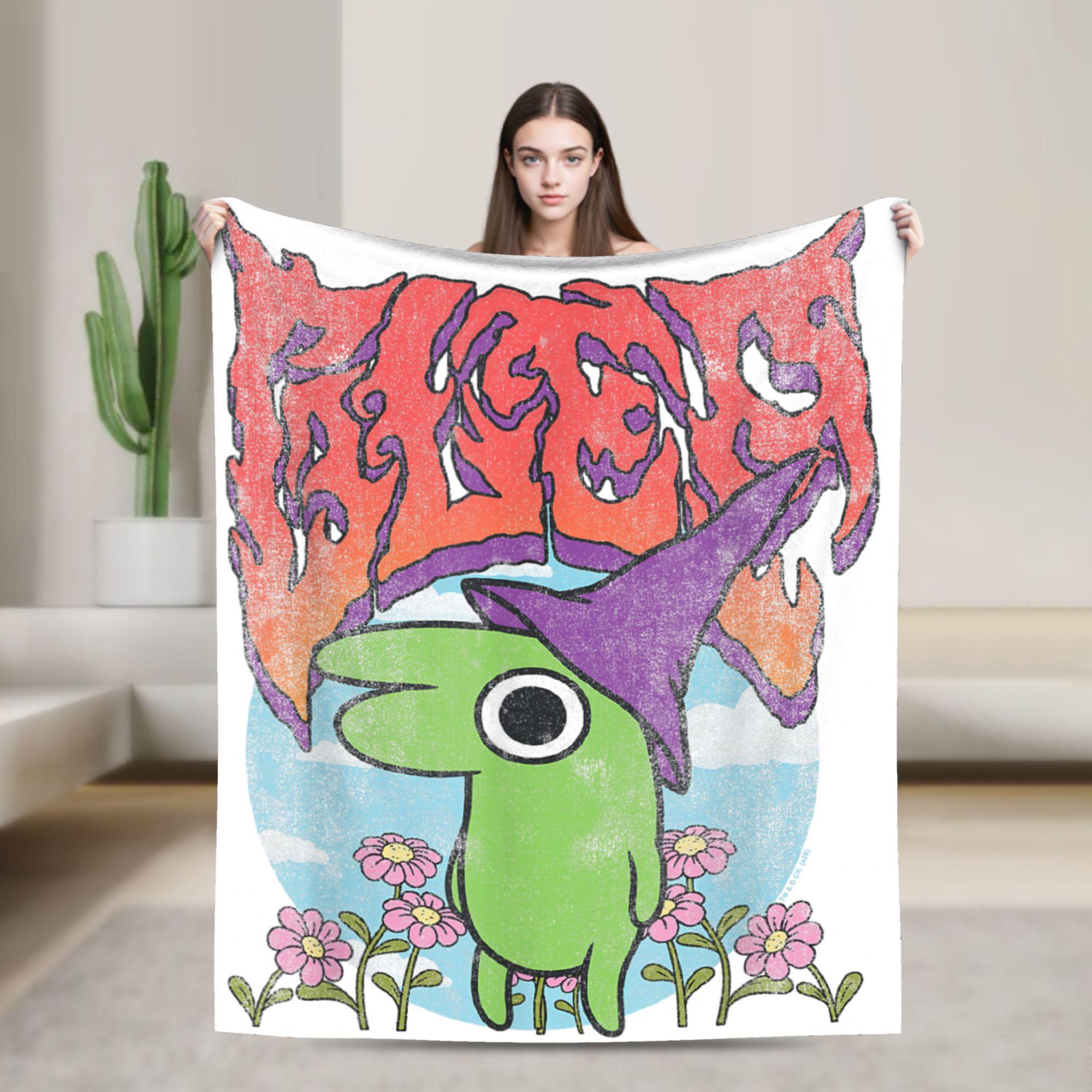 

Smiling Friends PIM Cartoon Flannel Throw Fashion Blankets Funny POP for Sofa Knitted Fashion Blanket Office Lightweight Portable Quilt 75x90cm