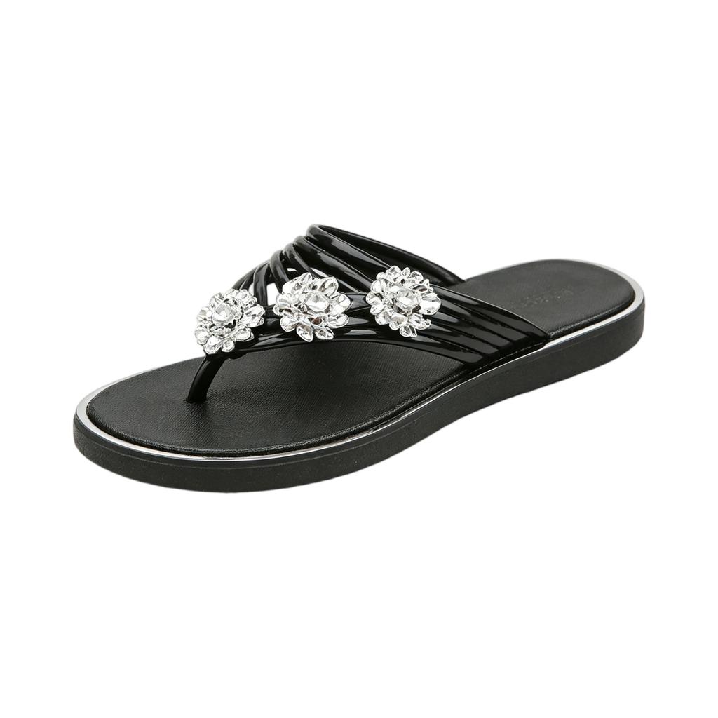 Summer Women's Lightweight, Fashionable and Casual Beach Sandals with Clip Feet for Outdoor Wear