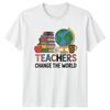 Teachers Change The World Unisexs TShirt Groovy Teacher Education