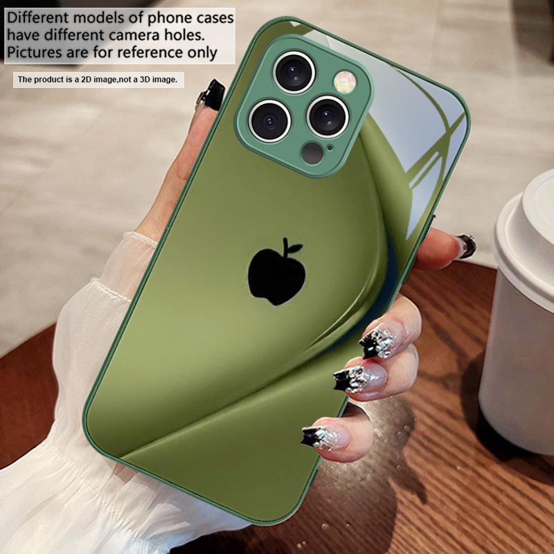 Simple Gradient Purple For iPhone 16 E 15 14 13 Plus 12 mini 11 Pro Max XR Xs Max 16E X 7 8 6 6S 22 Tempered Glass Phone Case