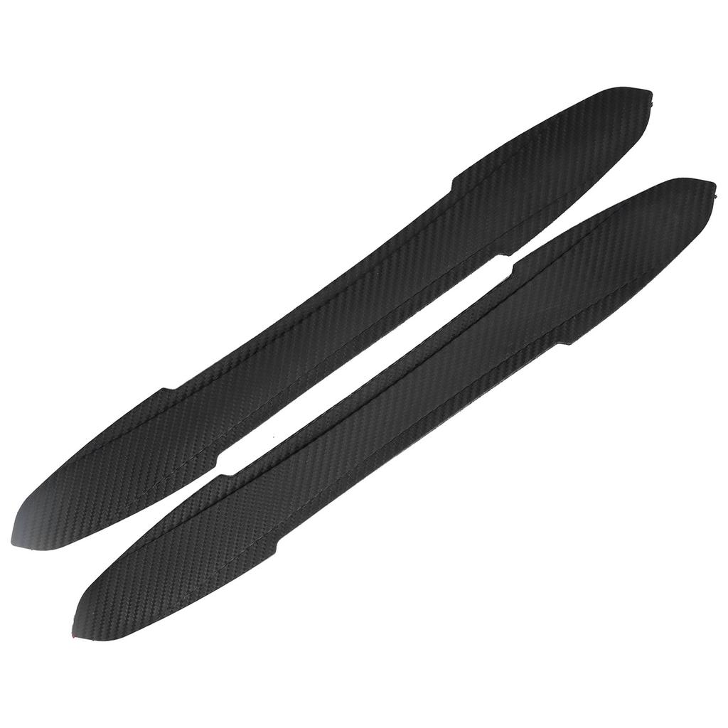 2pcs Car Bumper Protector Body Door Corner Anti Scratch Strips Sticker Carbon Fiber Style