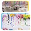 6/12Pcs Pvc Curling Spiral, Party Decoration Party Theme Decorations Dangling Spirals Pendant Party Spiral Birthday Party