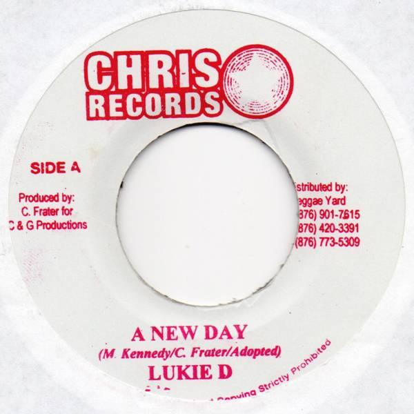 

7-дюймовая пластинка LUKIE D A New Day NONE Chris Records Ямайка Регги Ска Даб Б/у