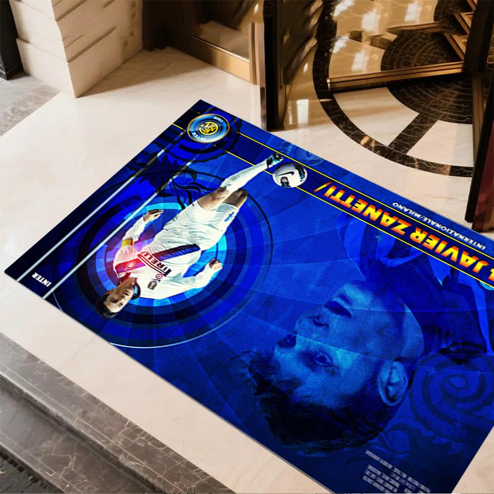 Zanetti's Legacy Blue Floor Mat Perfect for Foyer Balcony Living Rooms Dining Room Antislip Carpet Decorate Offices Perfect Gift for Women/Men