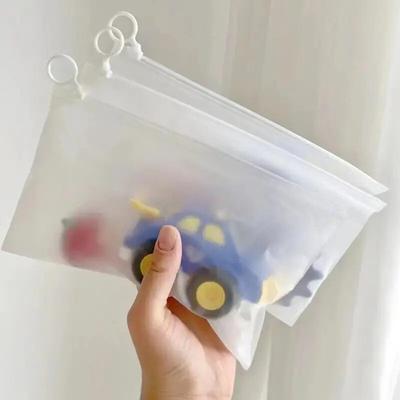 Lot de 20 ou 50 sacs de rangement givrés et étanches avec languette à tirer, portables, transparents et zippés, sacs d'emballage multifonctionnels pour voyage