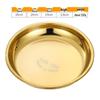 Piatto Basso in Acciaio Inossidabile 304 Placcato Oro – Piatto Tavola Rotondo Grande